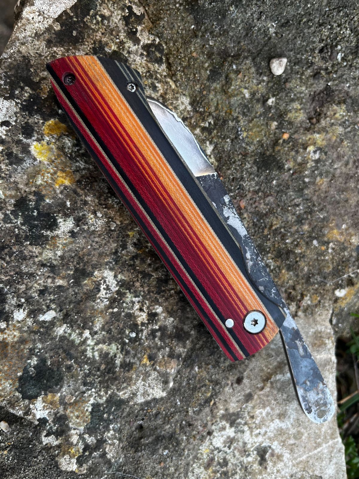 Bonsmara friction folder showing san mai cladding